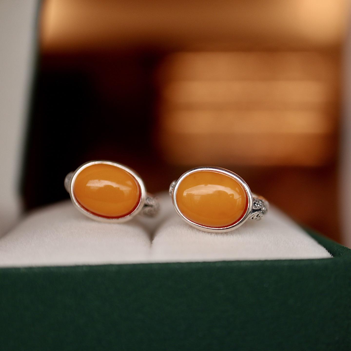 

S925 Sterling Silver Openable Ear Wrap: Natural Aged Wax Ring - Simple & Elegant Jewelry