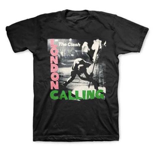 The Clash London Calling Рок-группа Черная футболка Для мужчин и женщин Унисекс футболка XXXXL
