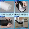 Air Conditioner Insulated Cover AC Insulated Hose Cover Wrap Portable Reusable Waterproof Sleeve Hoses Duct Vent Cover