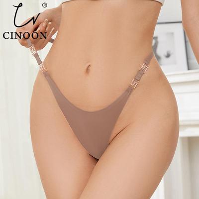 Frauen Sexy Höschen Low-taille Diamant Kette Unterwäsche Metall Dekoration G String Tanga Weibliche Versuchung Dessous Dessous