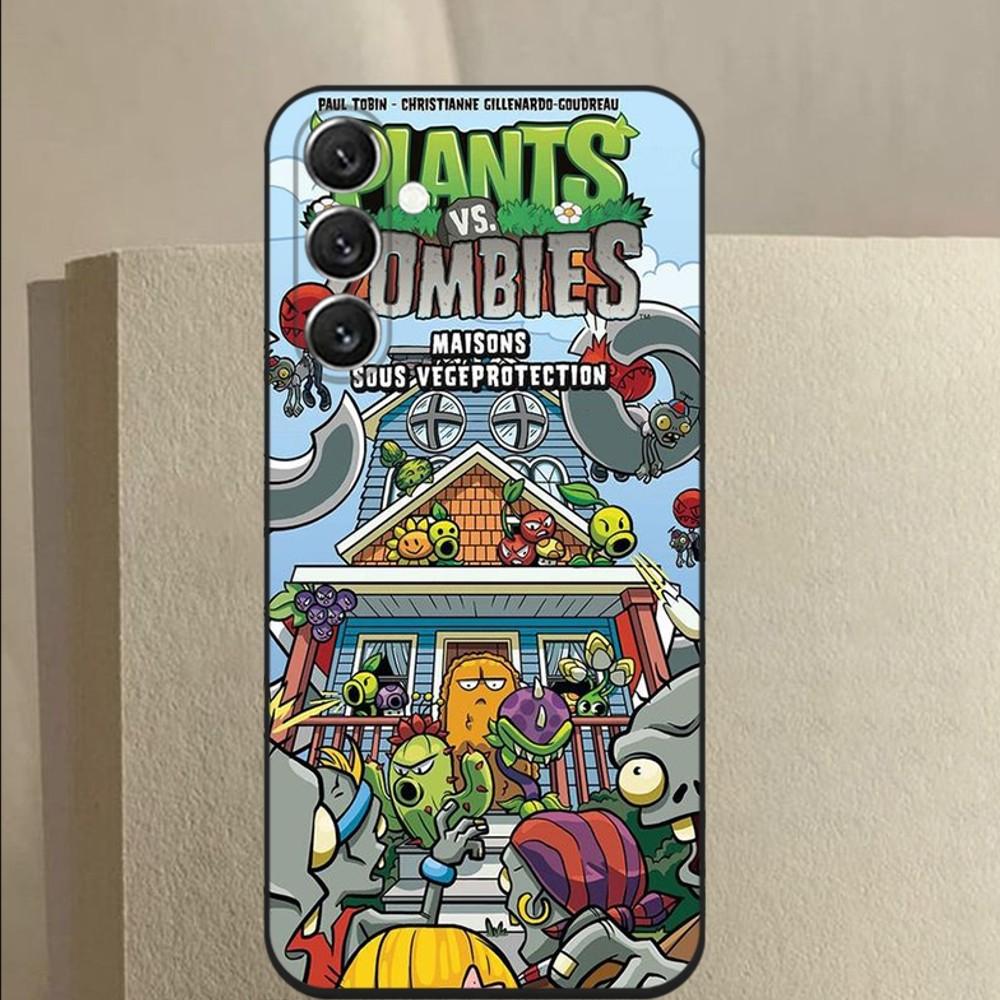 Plants vs Game Z-Zombies Telefoonhoesje Voor Samsung Galaxy A13,A21s,A22,A31,A32,A52,A53,A71,A80,A91 Zachte Zwarte Cover