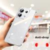 ESCASE Transparent Full-Coverage Ultra-Thin Shockproof Anti-Fingerprint Soft Case for Redmi Note 14 Phone, Simple Design for Men And Wome