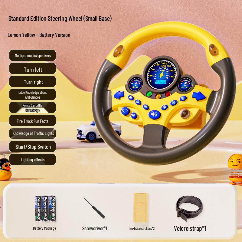 

Children s Co-pilot Steering Wheel: Interactive In-car Simulation Toy for Early Education
