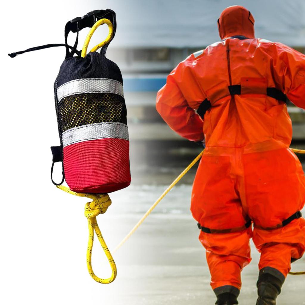 Rescue Throw Bag Rope Floating Throwing Line Reflective for Water with