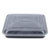 JingJingRS Disposable 2-Compartment Plastic Food Containers