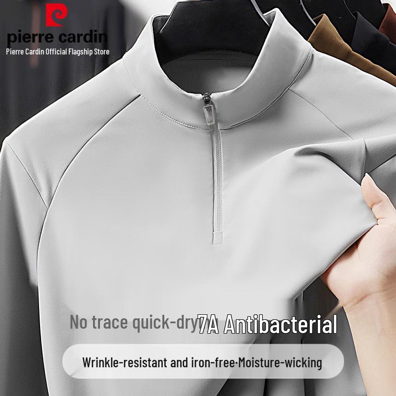 

Pierre Cardin Men s Wrinkle-Resistant Long Sleeve Polo Shirt XL