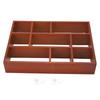 Scaffale da Parete da Scrivania in Legno 9 Scomparti Multifunzionale Scaffale da Parete in Legno Vintage Organizer per Trucco