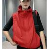 Summer Hooded Sleeveless Breathable Jacket Vest Women's Loose Sports Jacket Zipper Sun Protection Casual Cardigan