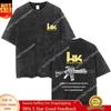Vintage Washed Men Women's Heckler & Koch HK416 T-Shirt Forward Observations Group T Shirts Men Women Women Casual Cotton Retro