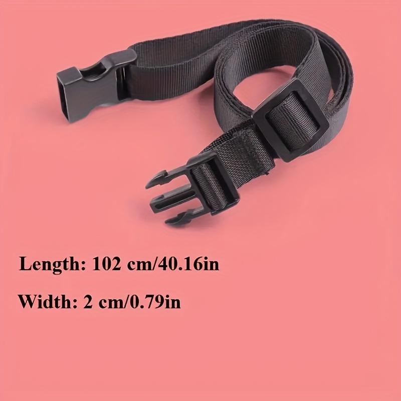 

Регулируемые нейлоновые ремни с металлической пряжкой - Прочные эластичные шнуры для путешествий, кемпинга и крепления груза, Многоцелевые ремни безопасности чёрный