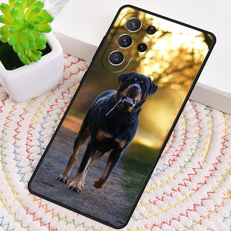 Rottweiler Dog soft TPU Phone Case For Samsung Galaxy note 10 pro S26 S25 S24 S23 S22 Ultra Plus S21 FE S20 Shockproof Cover