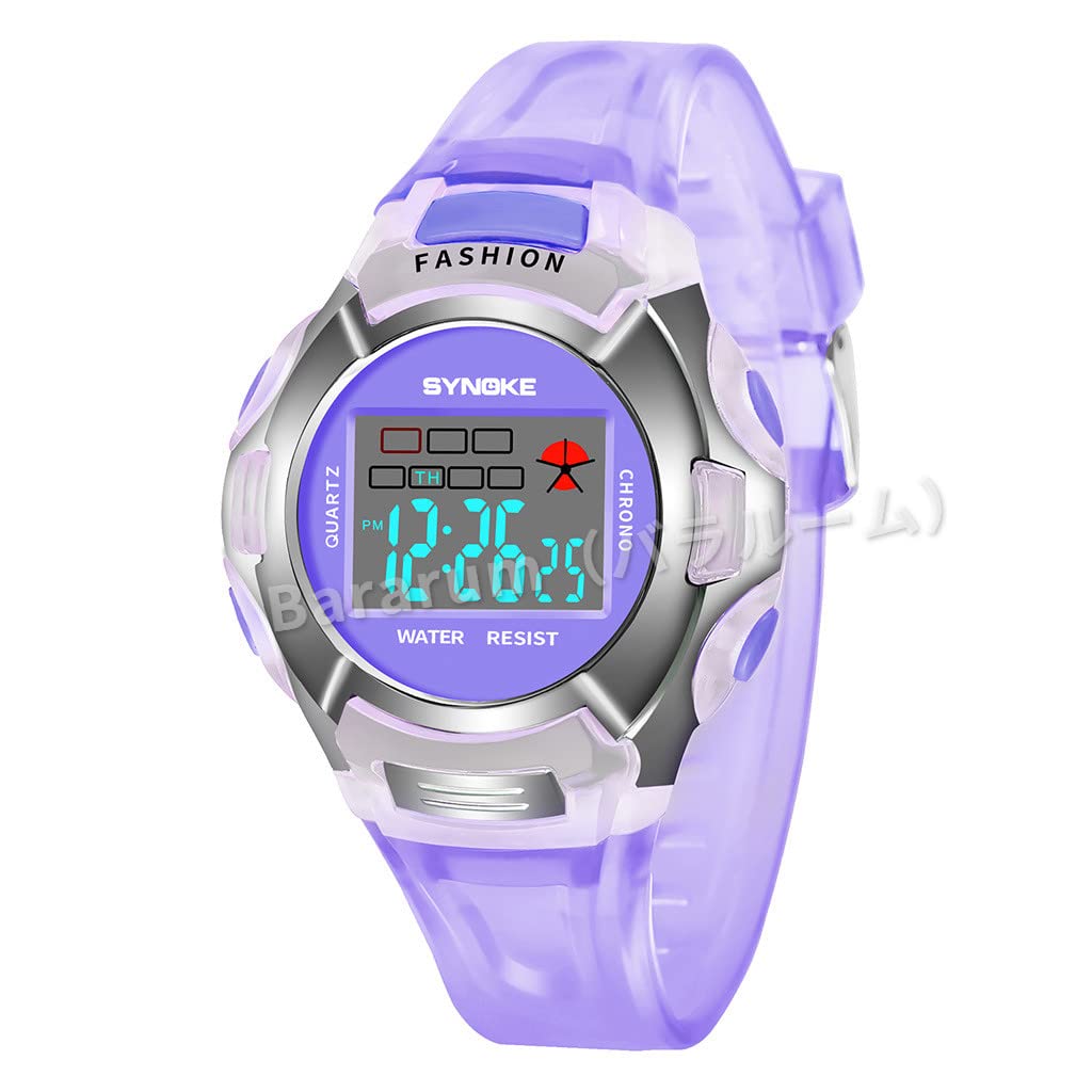 Digital Watch for Girls, Kids, Girls, Student Electronic Watch, Waterproof, Lightweight, Sports, LED Night Light, Alarm Clock, Date and Day Display,