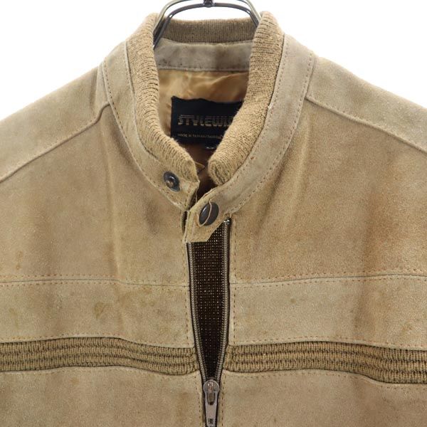 STYLE WISE 80s vintage Suede knit Jacket S tea Men's Used
