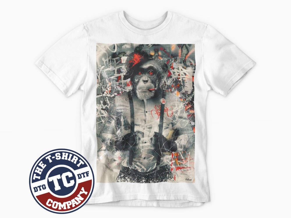 

Monkey Graffiti Art T-Shirt Movie TV Film classic Retro Tee Funny Cool 80s 90s Unisex T-Shirt L