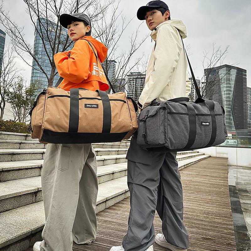 Short-haul Travel Bag Couple's Lightweight and Simple Luggage Bag Large-capacity Sports Fitness Bag Breathable Sports Bag