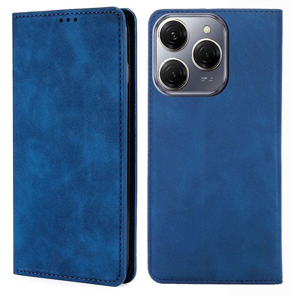 For TECNO Spark 20 Pro Case Anti-Scratch PU Leather Stand Card Slots Cell Phone Cover