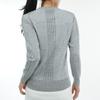 Coq Sportif Sweater Cable Hand Washable Heat Navi Thermal Daily Use Golf LG4FST02L GY00 [Le Golf] Women's (Gray)