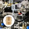 Adaptador de Rosca para Tubería de Latón Hembra de 3/4 de Pulgada a NPT Macho para Tuberías Industriales, Sistemas de Aceite, Aplicaciones de Tuberías de Agua de Jardín