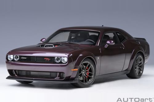 AUTOart 1/18 Dodge Challenger R/T Scat Pack Widebody 2022 HELLRAISIN/Metallic Purple (Finished Model)