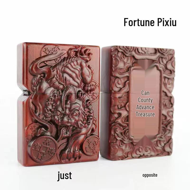 Retro Rosewood Double-Sided Windproof Wenwan Lighter