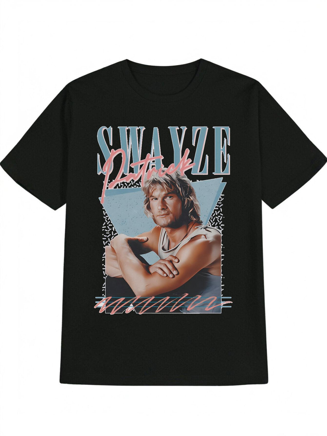 Graphic T-shirt - Retro Vintage Portrait Tee with Bold Typography XL