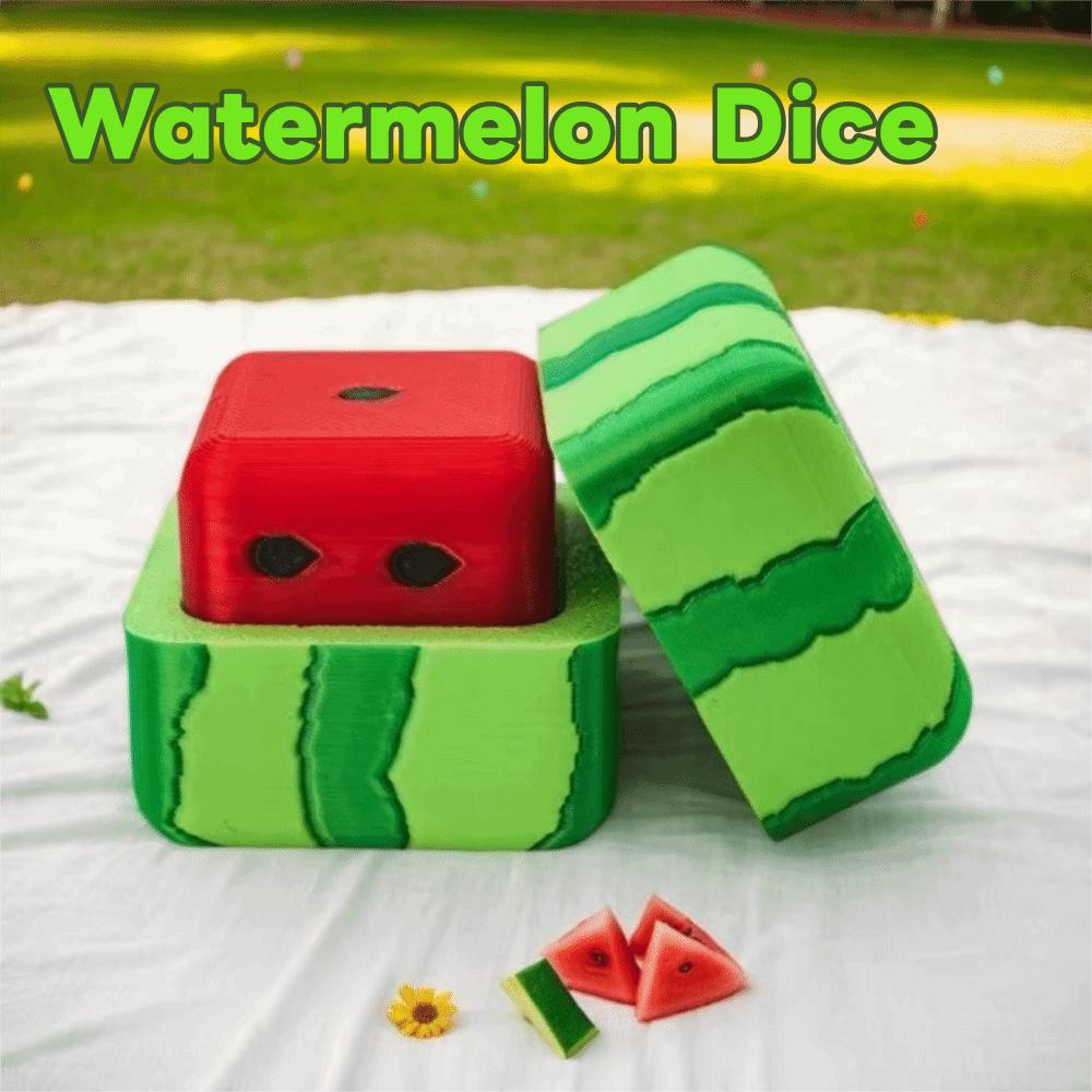 Cute Funny Number Watermelon Dice Square Bar Game Dice Creative Summer Breeze Dice Home Decoration