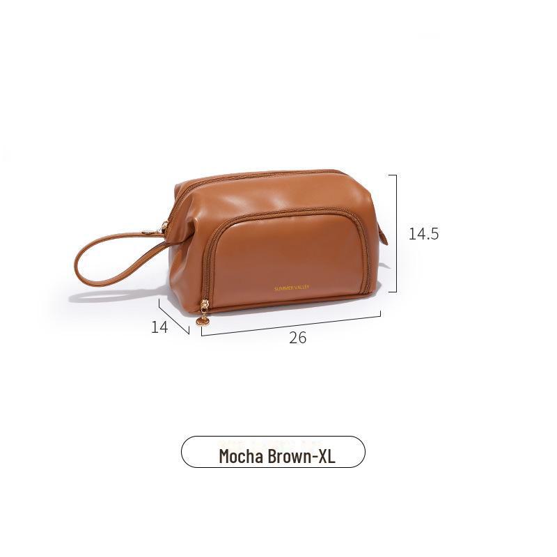 2024 Women’s Portable Large-Capacity Clear Cosmetic Bag with Dry-Wet Separation for Travel