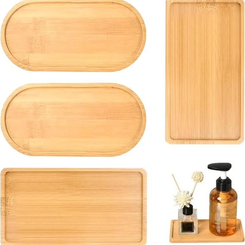 Bambus Teetablett Holz Untertasse Blumentopf Tablett Tassenunterlage Untersetzer Teller Für Küche Dekorative Platte Kreativer Untersetzer Kaffeetassenmatte