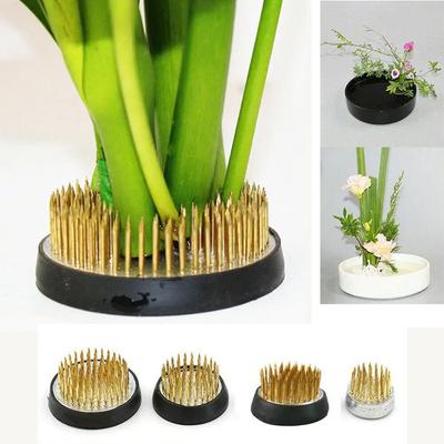 4 Sizes Round Ikebana Holder Flower Base Holder Spiky Frog Fixed Tool Floral Arrange Tool Rubber Base Holder Floral Decorate Pot