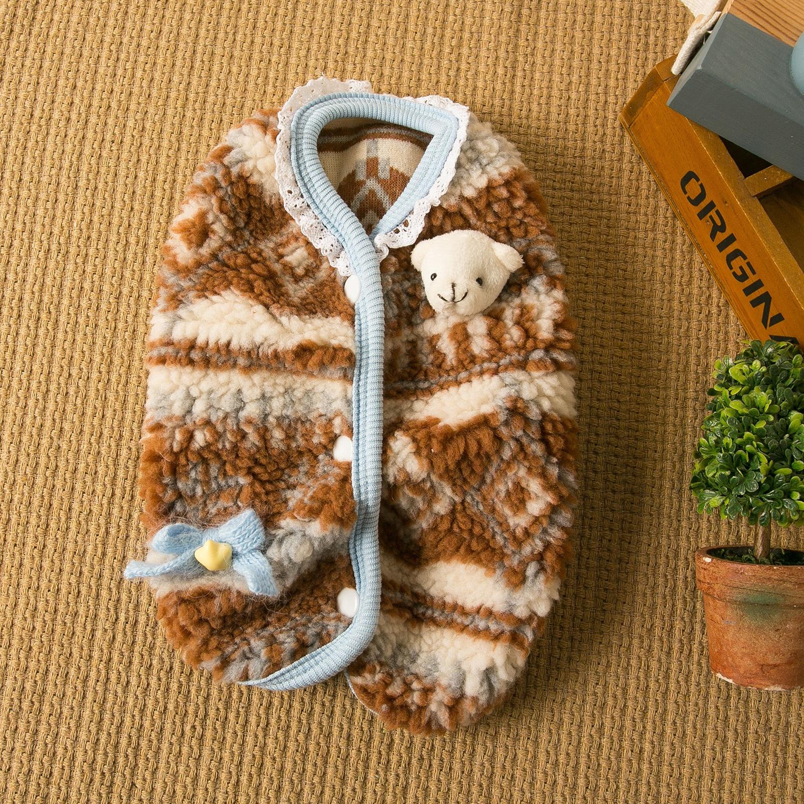 

Pet Winter Warm Vest: Cotton Jacket For Dog (Schnauzer/Teddy) & M