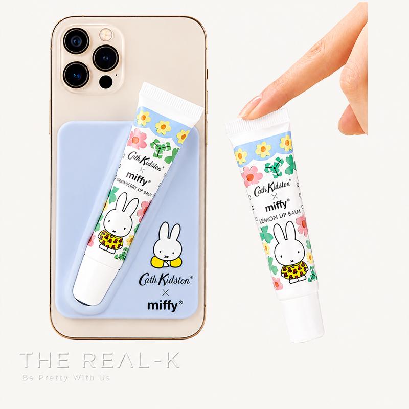 Cath Kidston X Miffy Strawberry Lip Balm Mobile Kit 10ml – 70th Anniversary Limited Edition Lip Care Gift Set with Phone Holder  (3 Options)