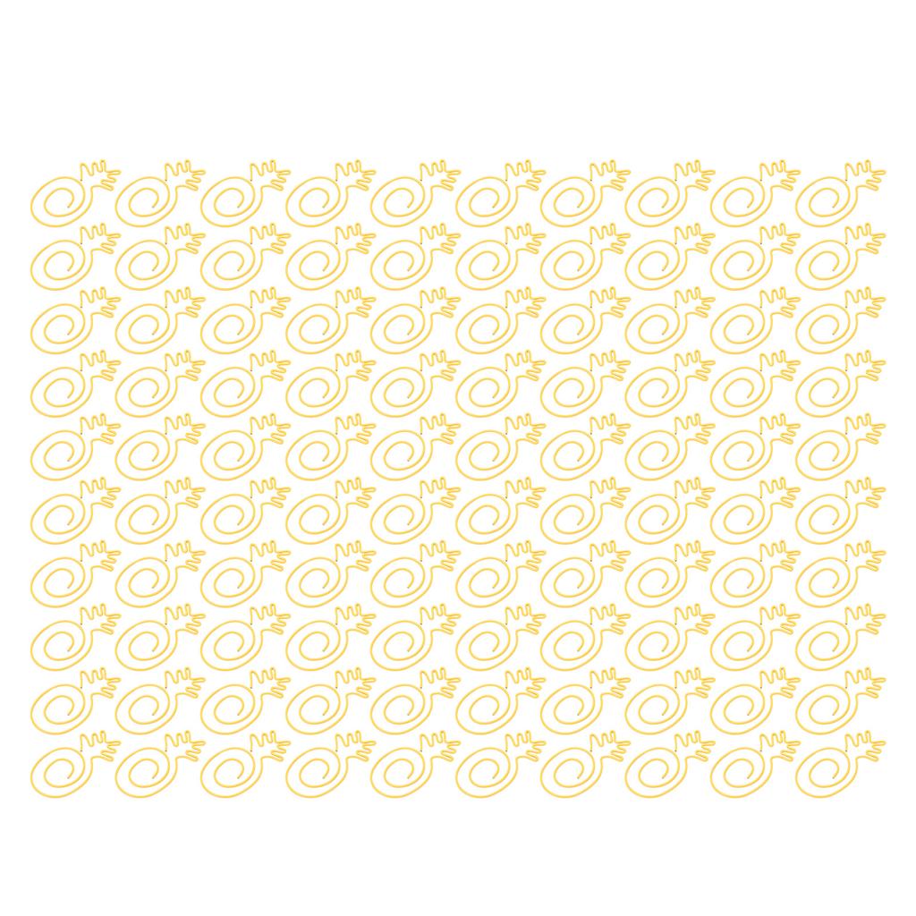 100Pcs Gold Paper Clips Cute Stylish Strong Metal  Widely Used Cute Paper Clips for School Of