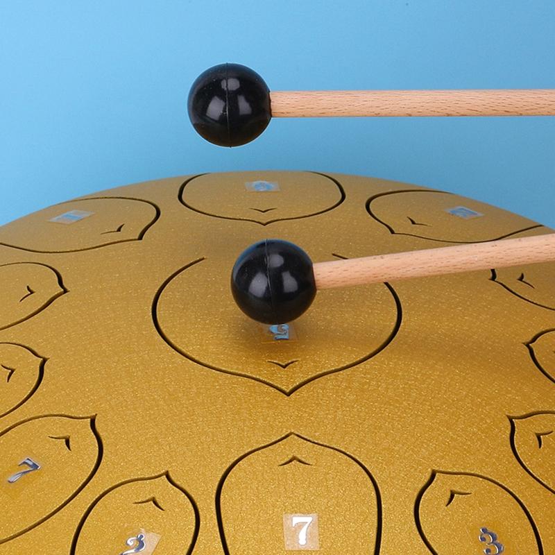 2pcs Maple Handle Plastic Ball Drumstick Marimba Mallet Percussion Musical Instrument Accessories For Beginners Training