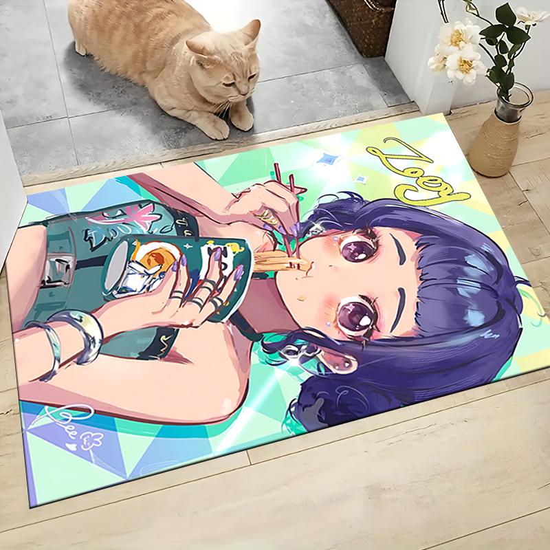 1Pc Fantasy Warrior Trio Carpet Rug Customizable Soft Washable Antislip Home Living Room Sofa Mats Personalized Rug 0917207