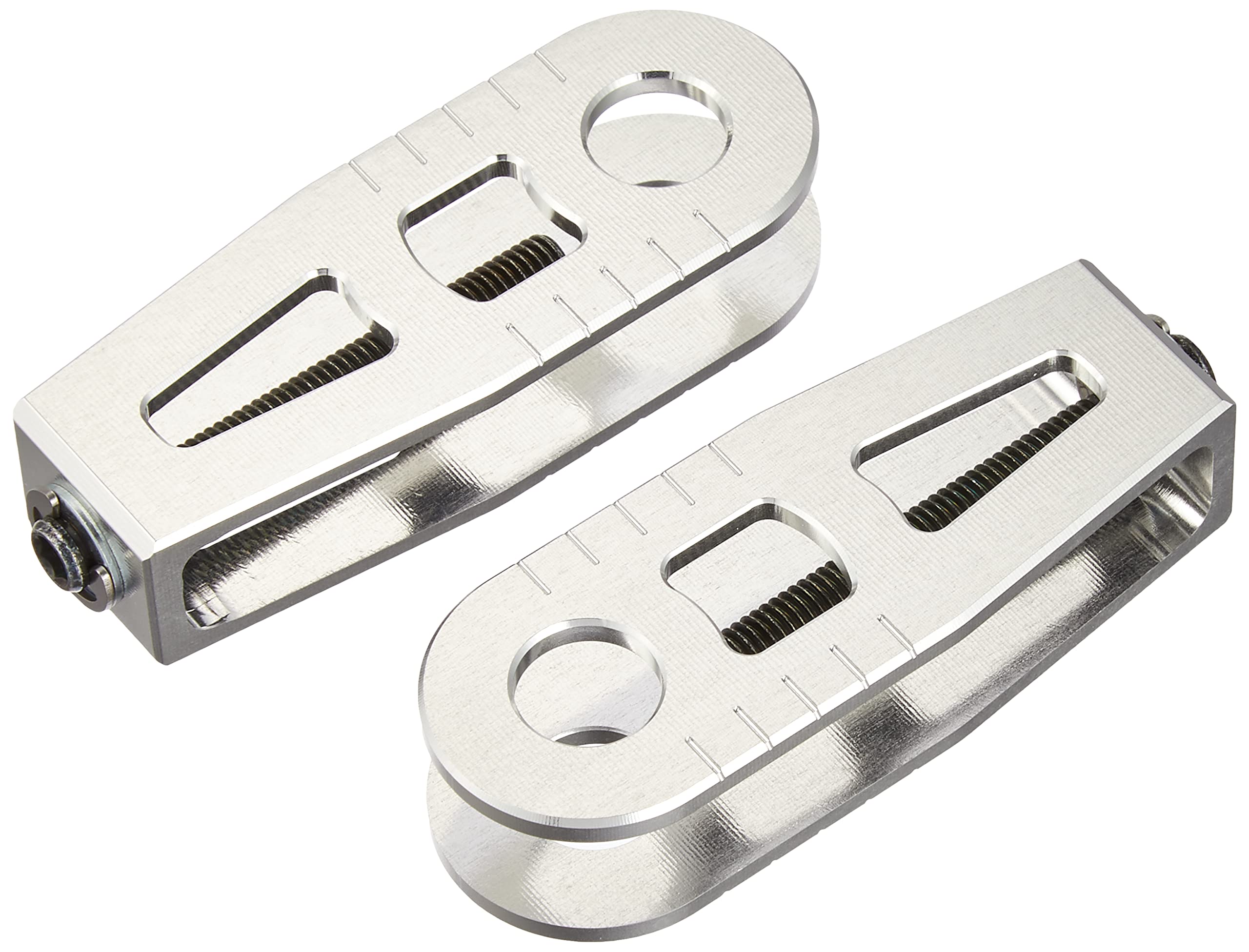 

KITACO Chain Adjuster (Silver) for Monkey 125 (JB02/JB03/JB05), Machined Aluminum, Left and Right, 1 Set, 519-1300960