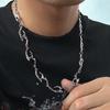 New Punk Silver Color Thorny Choker Necklace for Women Men Hip Hop Rock Metal Irregular Flame Shape Necklaces Jewelry