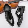 Nové ležérní kožené boty pánská móda britský styl formální kůže business pánské společenské boty Yuppie ploché římské boty pánské prodyšné