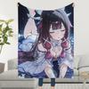 Impact Blanket Throw Super Cosy Genshin Columbina Plush Living Room Sofa Couch Childish Birthday Gifts