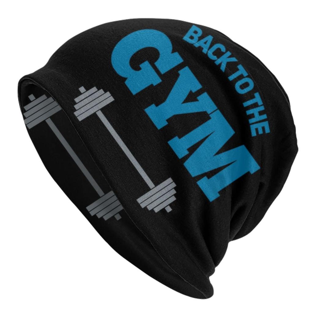 Custom No Pain No Gain Skullies Beanies Caps Unisex Winter Warm Knitted Hat Hip Hop Bodybuilding Fitness Gym Bonnet Hats Cap