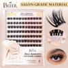 Befer Self-Adhesive Lash Clusters Clear Pre-Glued Eyelashes Cluster 150pcs Manga Natural Makeup Fluffy False Eyelashes Supplier