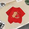 Children's Casual Short-sleeved T-shirt, Summer Boys' And Girls' Cute Capri Blouse
