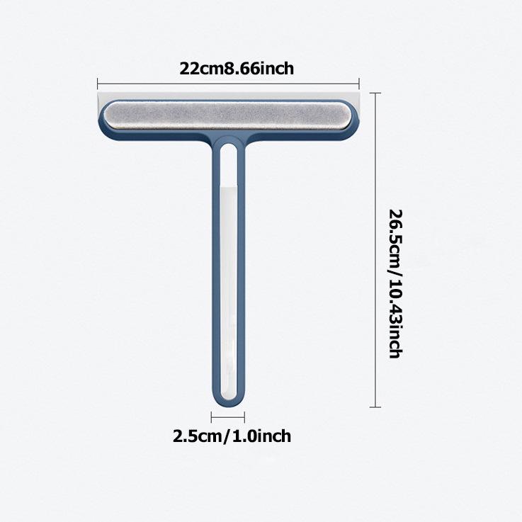 4-in-1 Glass & Mirror Cleaning Tool - Squeegee, Scraper & Brush for Bathroom & Windows
