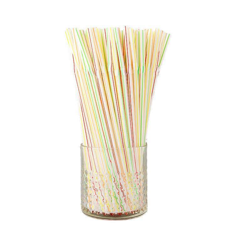 100 pcs Disposable Bendable Colored Plastic Straws for Juice and Drinks