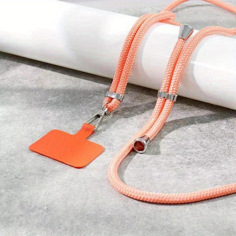 

Retractable Adjustable Phone Lanyard with Anti-Lost Back Sticker Pad & Neck Sling оранжевый