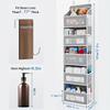 5-Shelf Hanging Storage Organizer - Behind Door Anti-Tilt 5 Large Capacity Pockets Suitable for Bedroom Bathroom