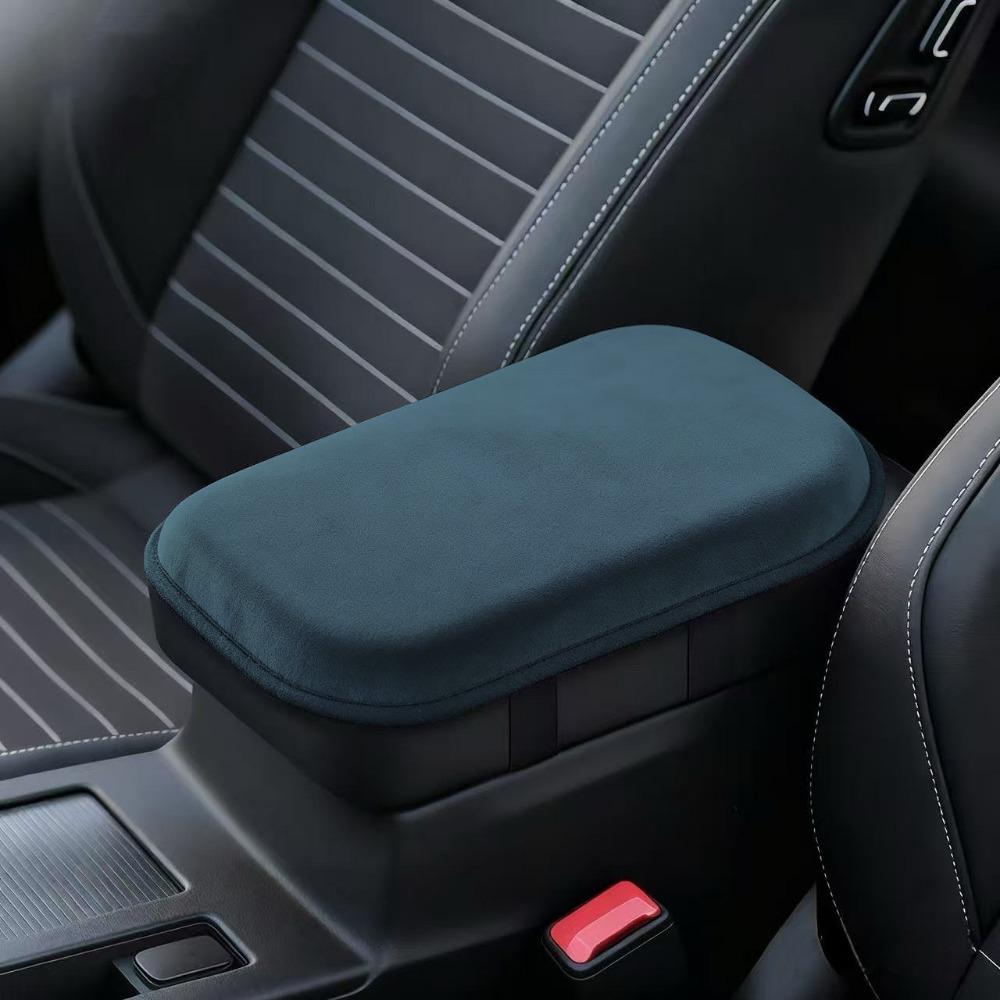 Plush Car Armrest Cushion Booster Pad Thicken Heightening Pad Car Armrest Pad For Central Console