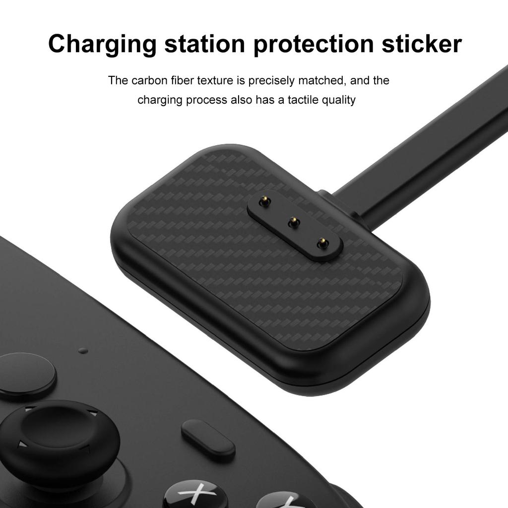 Silicone Handle Protection Kit with Dusk Cover Game Controller Sticker Carbon Fiber Touchpad Sticker for Steam Controller 2026