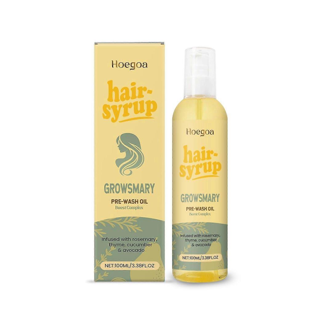 Hoegoa Rosemary Pre-Shampoo Oil, Nourishes The Scalp, Makes Hair Smooth And Lustrous, And Is A Nourishing Hair Oil