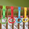 4 Pcs Baby Stand Up Walker Tool Rings Baby Pull Rings for Playpen Baby Crib Hooks Baby Training
