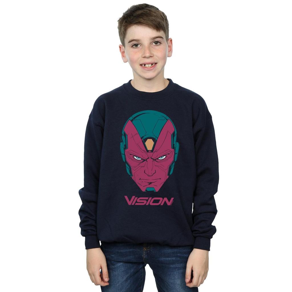 Marvel Boys Avengers Vision Head Sweatshirt